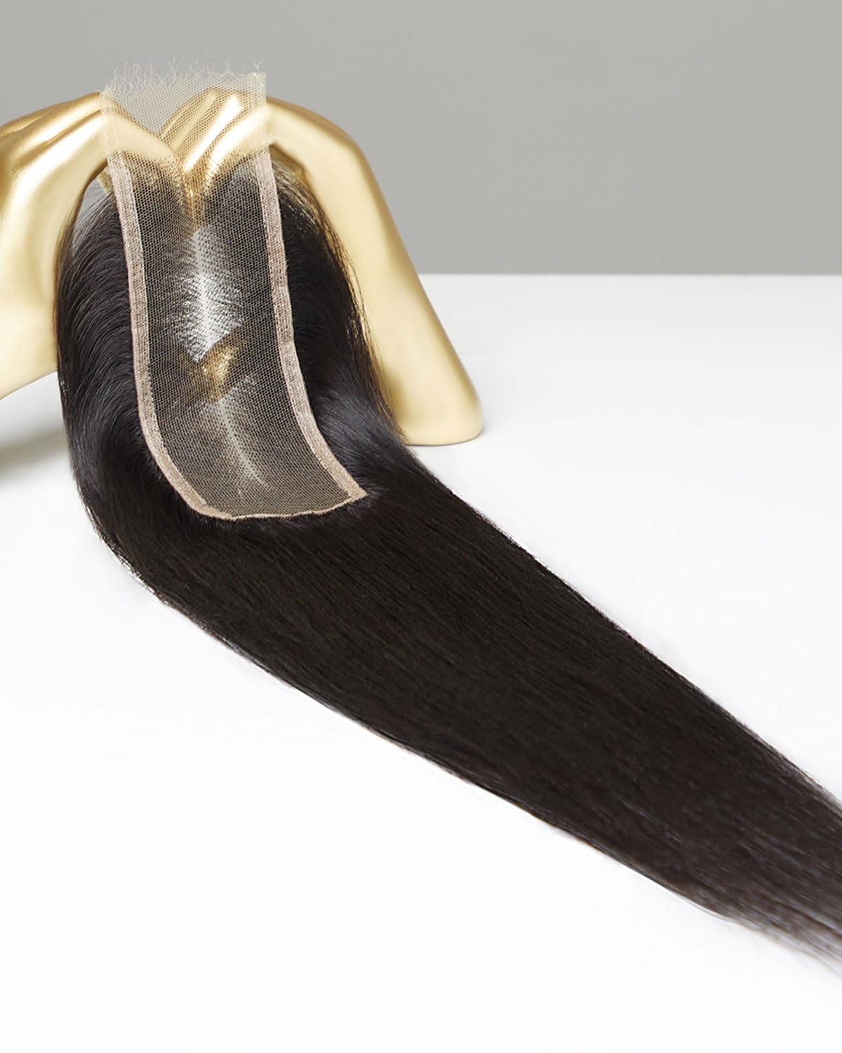 Mlip 2x6 HD Lace Closure Body Wave, 0.10mm Ultra Thin Invisible Swiss Lace, Skinlike Real HD Lace Melt into Skin Perfectly, Pre-plucked Natural Hairline, Raw Indian Human Hair 18 Inches Natural Color