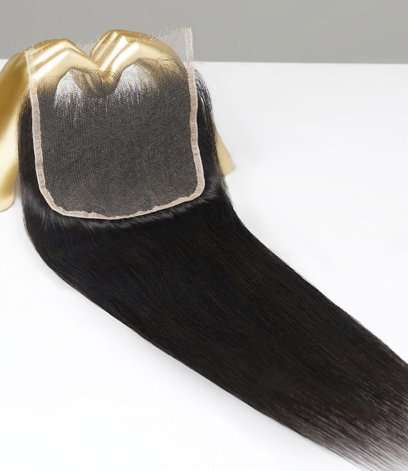 Mlip 2x6 HD Lace Closure Body Wave, 0.10mm Ultra Thin Invisible Swiss Lace, Skinlike Real HD Lace Melt into Skin Perfectly, Pre-plucked Natural Hairline, Raw Indian Human Hair 18 Inches Natural Color