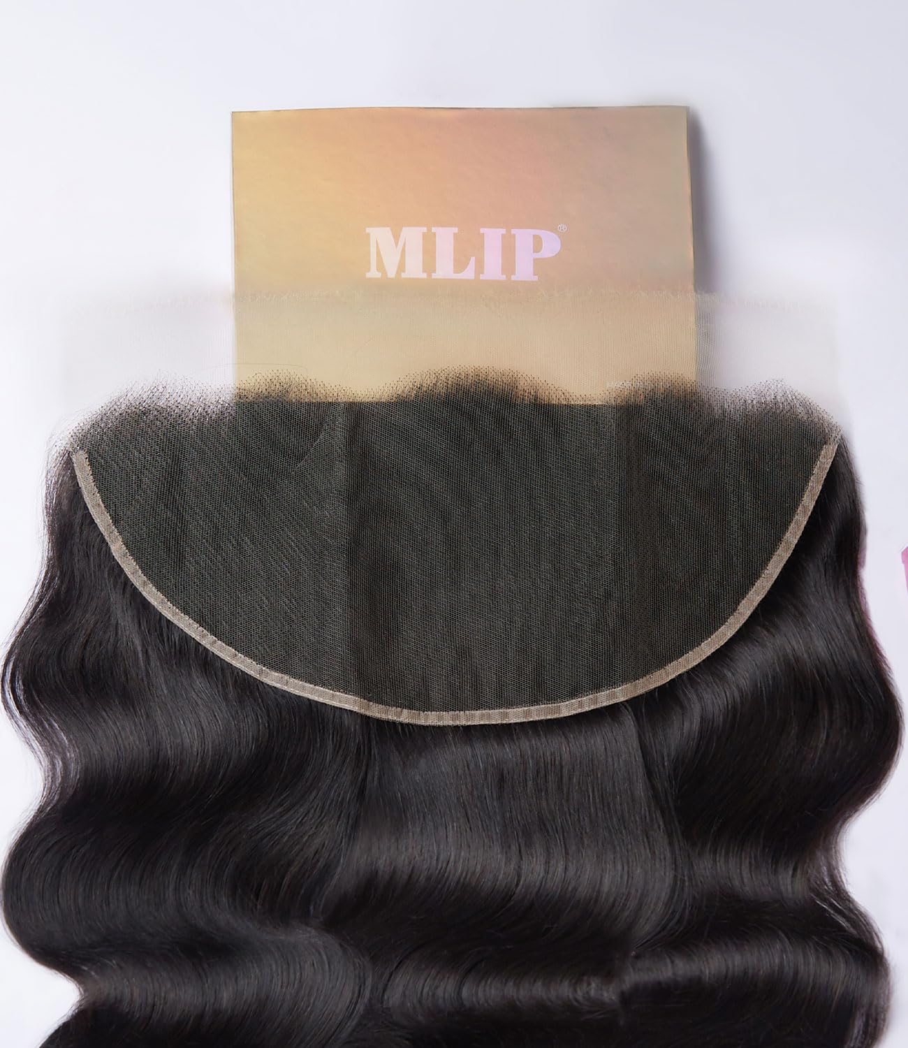 Mlip 2x6 HD Lace Closure Body Wave, 0.10mm Ultra Thin Invisible Swiss Lace, Skinlike Real HD Lace Melt into Skin Perfectly, Pre-plucked Natural Hairline, Raw Indian Human Hair 18 Inches Natural Color