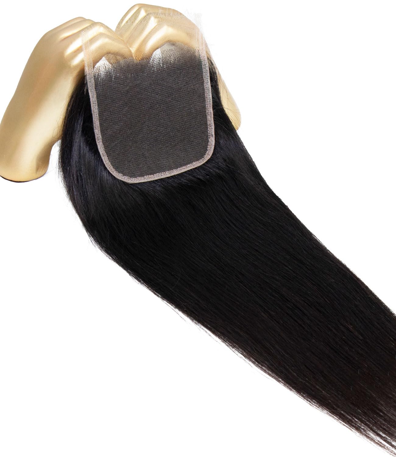 Mlip 2x6 HD Lace Closure Body Wave, 0.10mm Ultra Thin Invisible Swiss Lace, Skinlike Real HD Lace Melt into Skin Perfectly, Pre-plucked Natural Hairline, Raw Indian Human Hair 18 Inches Natural Color