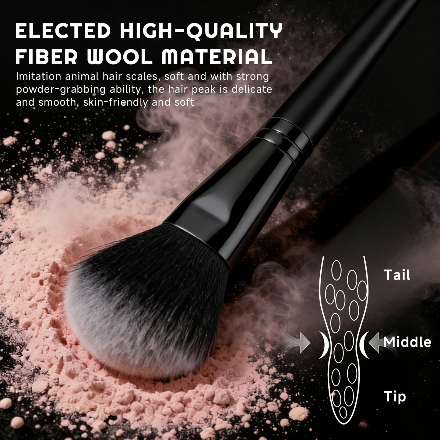 70Pcs Makeup Brushes Set, Pink Professional Makeup Brush Set Multi-functional Makeup Brush Kit, Eye and Face Makeup Brushes & Tools, Premium Synthetic Facial Makeup Accessories
