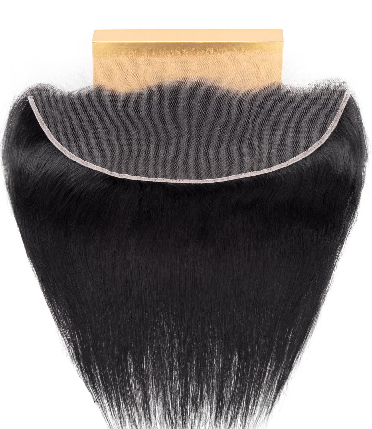 Mlip 2x6 HD Lace Closure Body Wave, 0.10mm Ultra Thin Invisible Swiss Lace, Skinlike Real HD Lace Melt into Skin Perfectly, Pre-plucked Natural Hairline, Raw Indian Human Hair 18 Inches Natural Color
