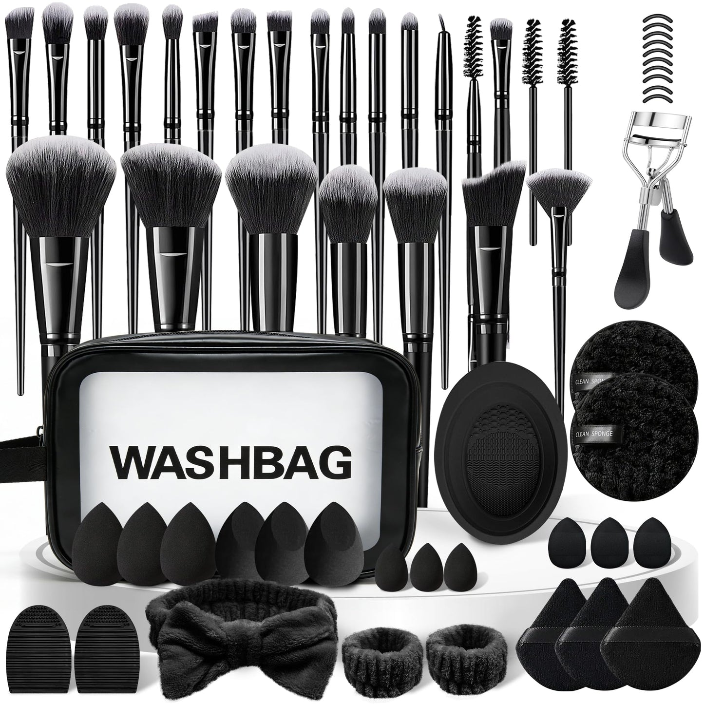 70Pcs Makeup Brushes Set, Pink Professional Makeup Brush Set Multi-functional Makeup Brush Kit, Eye and Face Makeup Brushes & Tools, Premium Synthetic Facial Makeup Accessories